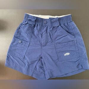 Boys/Mens AFTCO Navy and White Elastic Waist Cargo or Swim Shorts